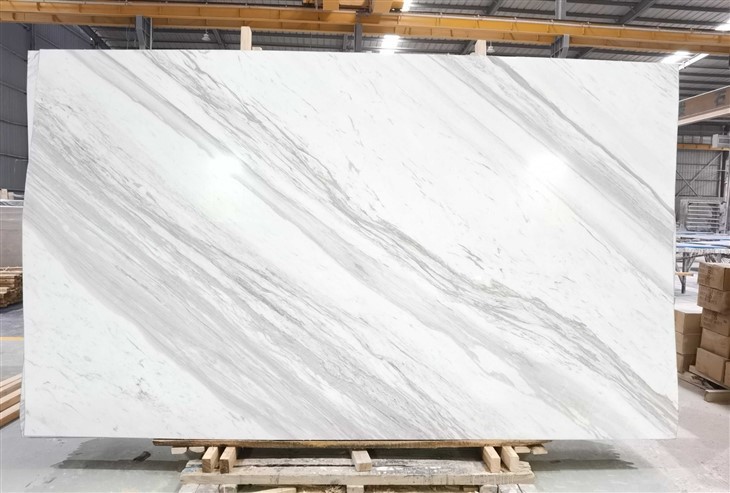 New Technique White Volakas Marble Texture